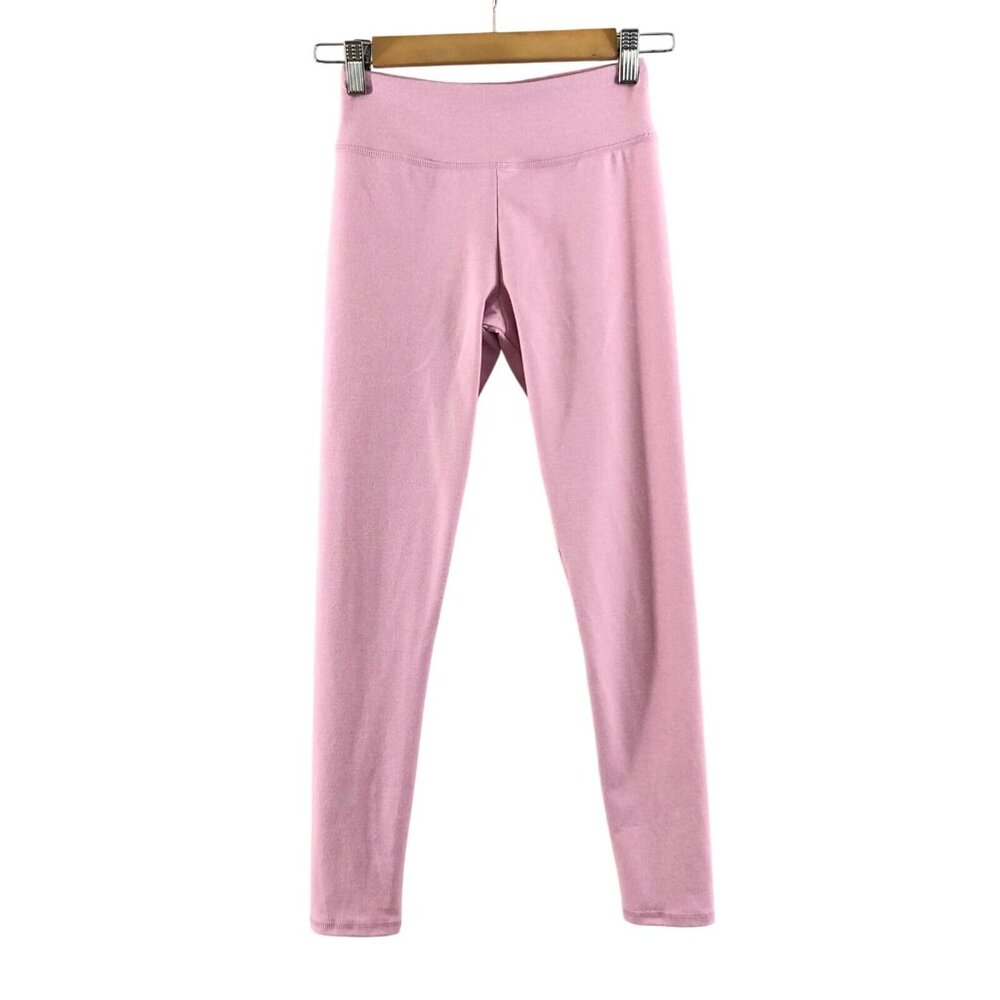 Jala Womens Leggings Gathered Heathered Pink Size XS